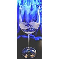 LsG-Crystal Skleničky na červené víno Burgund dekor Kanta ručně broušené dárkové balení  Optika-115 520ml 2 Ks.