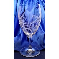 LsG-Crystal Jubilejní sklenice se jménem k výročí dekor Ječmen broušená rytá J-109 450ml 1 Ks.