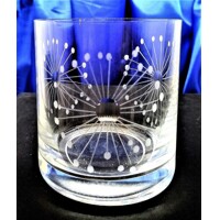 LsG-Crystal Skleničky na Whisky ručně broušené dekor Pampeliška dárkové balení satén Barline-085 280ml 6 Ks.