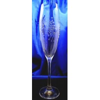 LsG-Crystal Skleničky na šampus sekt ručně broušené vzor Pampeliška DV-075 230ml 6 Ks.