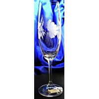 LsG-Crystal Skleničky broušené na šampus sekt Šípek dárkové balení Lara-116 200ml 2 Ks.