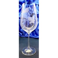 LsG-Crystal Skleničky broušené na červené víno ručně broušené dekor Víno dárkové balení RW-262 550ml 2 ks.