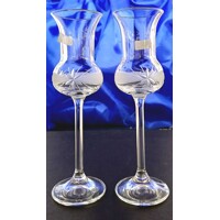 LsG-Crystal Skleničky na Grappa ručně broušené dekor Kanta originál balení GR-264 90ml 6 Ks.