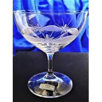 LsG-Crystal Skleničky broušené na šampus/koktejly/ zmrzlinová miska Kanta FR-292 340ml 2 Ks.