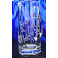 LsG-Crystal Pivní půllitr se jménem na pivo dekor Ječmen originál balení Strauss-386 650ml cejch 500ml 1 Ks.