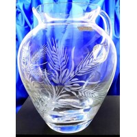 LsG-Crystal Džbán skleněný (jubilejní) ručně broušený/ rytý na pivo/ vodu dekor ječmen KR-496 251 x 180 mm 2000 ml 1 Ks.