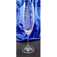 LsG-Crystal Sklenice broušené na šampus/ sekt 12 x Swarovski krystal dekor Claudia CL-538 200ml 2 Ks.