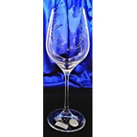 LsG-Crystal Jubilejka sklenice Swarovski 7 x krystal CL-529 450 ml 1 Ks.