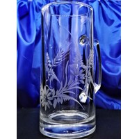LsG-Crystal Jubilejní sklenice se jménem pivní třetinka ručně broušená dekor J...