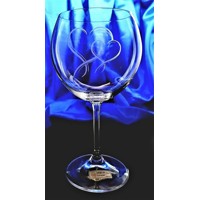LsG-Crystal Sklenice na Burgund skleničky na červené víno ručně broušené dekor...