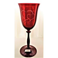 LsG-Crystal Skleničky rubín na červené víno deko...