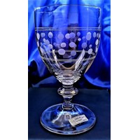 LsG-Crystal Sklenice na vodu víceúčelové sklo ručně broušené ryté dekor Pointi...