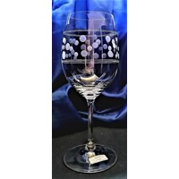 LsG-Crystal Sklenice skleničky na červené bíle víno ručně broušené ryté dekor ...